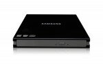 Samsung External DVD Writer Slim USB Powered - Manual Disc Eject Function, 12cm and 8cm disc support, Firmware Live Update