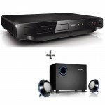 Philips DSP10 2.1 Speakers and DVD Player DVP3608