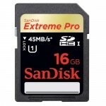 Sandisk Extreme Pro 64GB 45mb/s SDHC UHS 1 Card